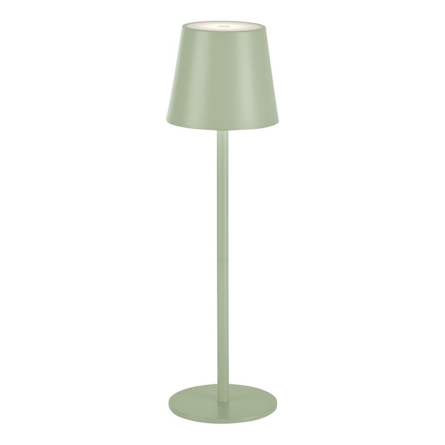 Leuchten Direkt 19250-43 - LED Екстериорна димируема акумулаторна настолна лампа EURIA LED/3W/5V IP54 зелен