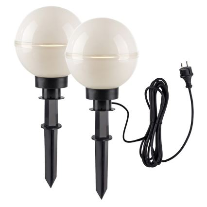 Leuchten Direkt 19322-16-2 - К-кт 2x Екстериорна лампа 1xE27/40W/230V Ø 20 см IP44