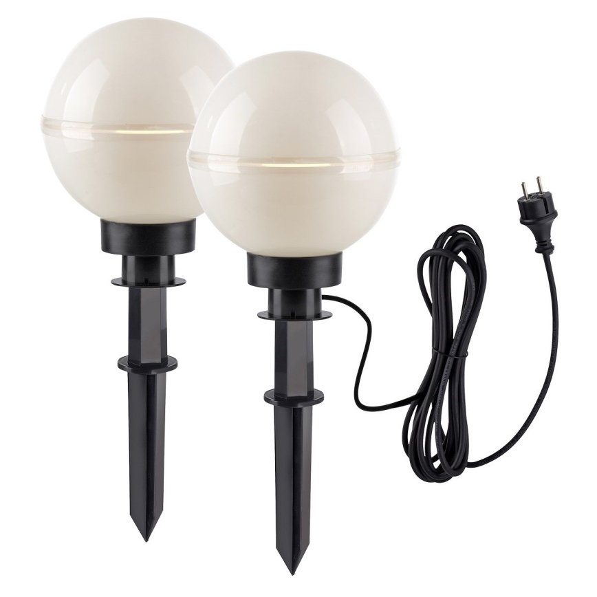 Leuchten Direkt 19322-16-2 - К-кт 2x Екстериорна лампа 1xE27/40W/230V Ø 20 см IP44