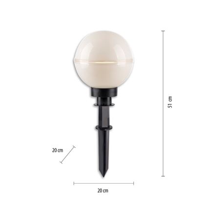 Leuchten Direkt 19322-16-2 - К-кт 2x Екстериорна лампа 1xE27/40W/230V Ø 20 см IP44