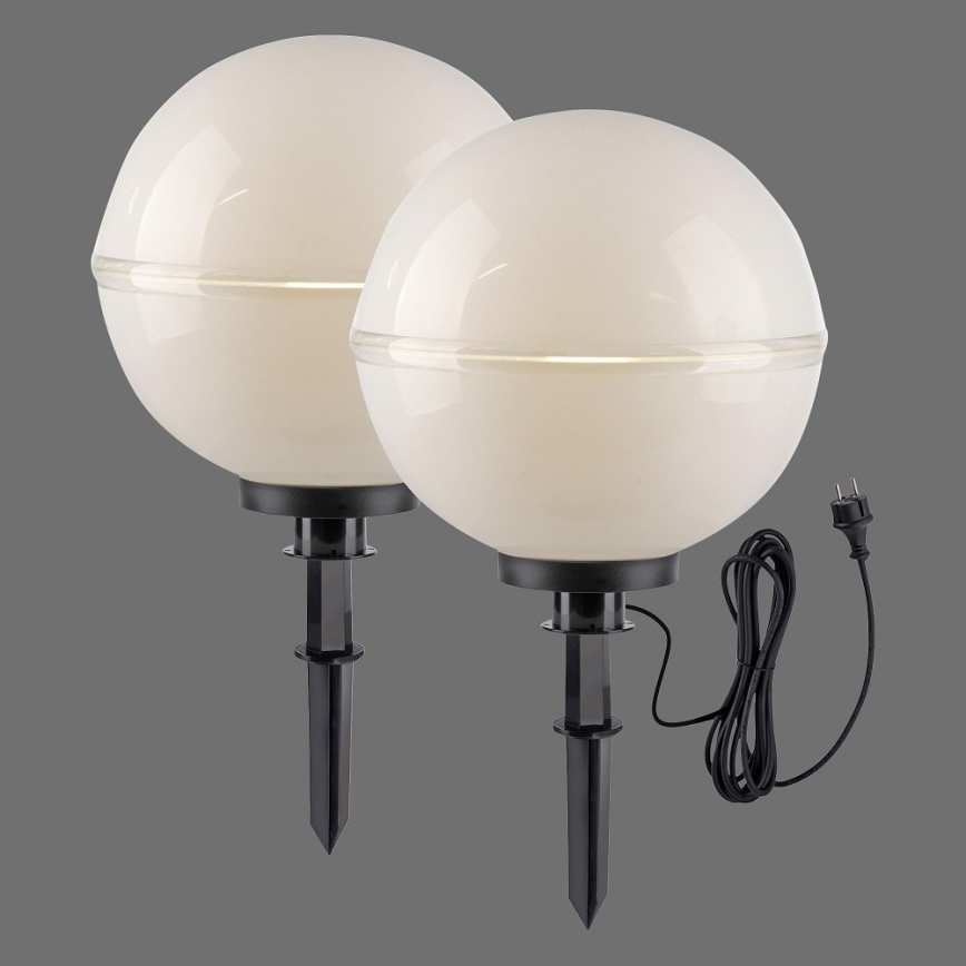 Leuchten Direkt 19324-16-2 - К-кт 2x Екстериорна лампа 1xE27/40W/230V Ø 40 см IP44