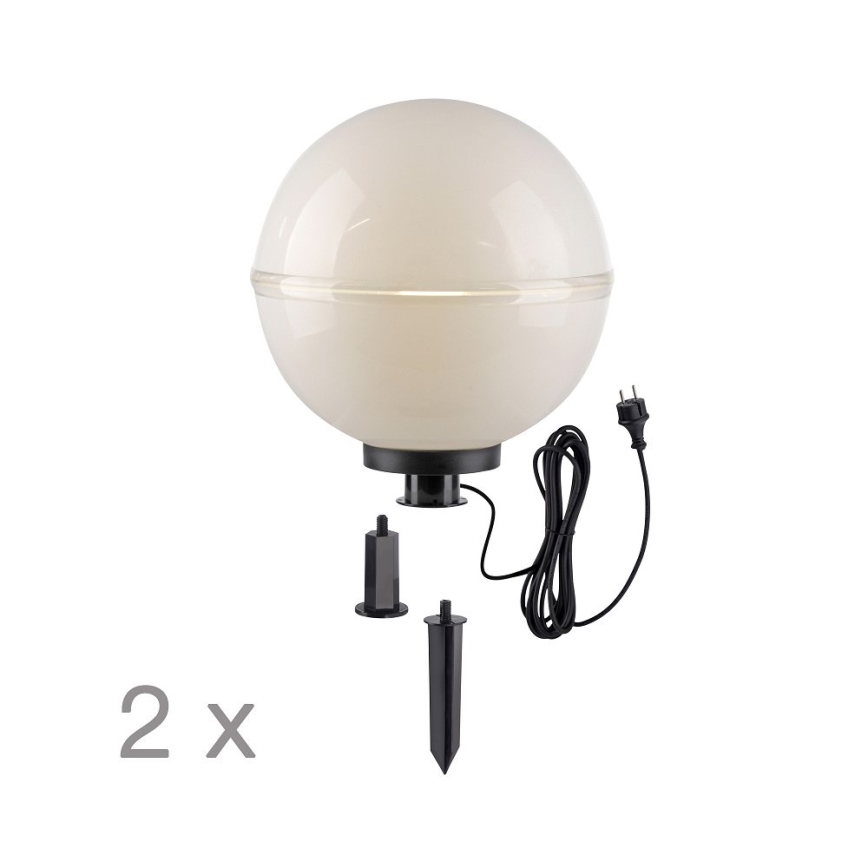Leuchten Direkt 19324-16-2 - К-кт 2x Екстериорна лампа 1xE27/40W/230V Ø 40 см IP44