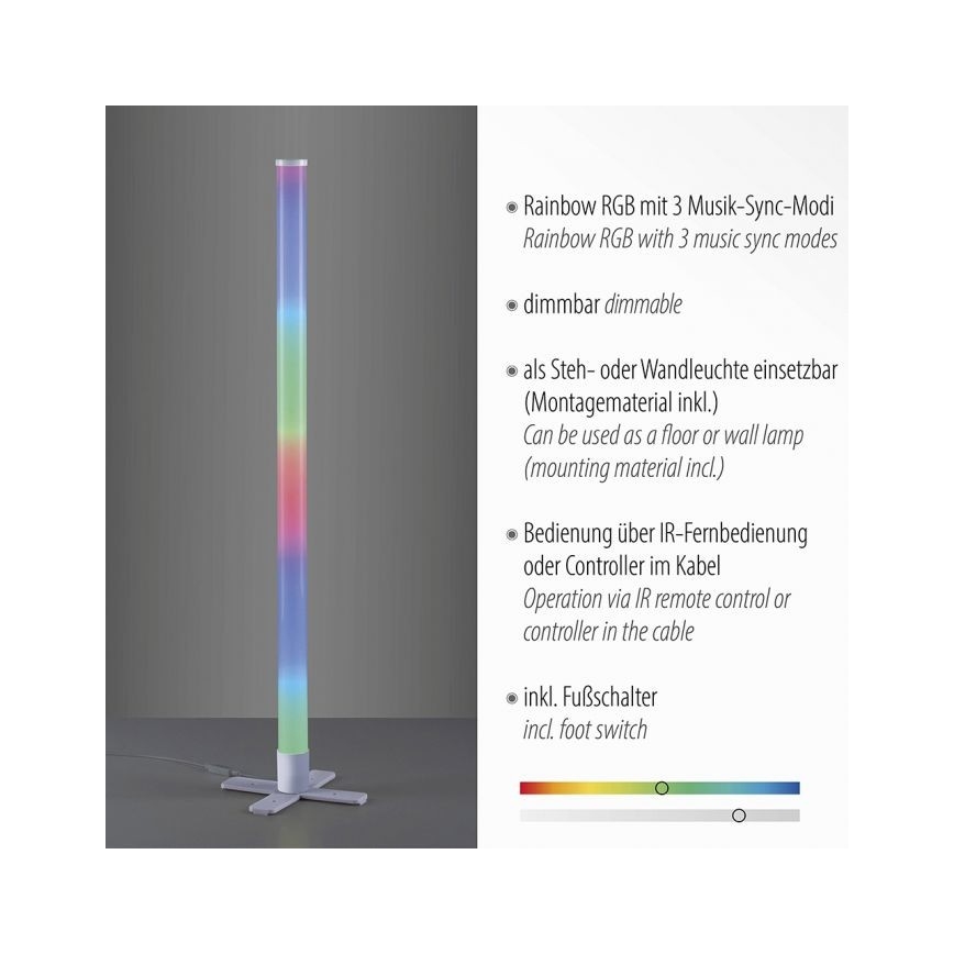 Leuchten Direkt 19902-21 - LED RGB Димируема лампа RINGO LED/10W/230V+д.у.