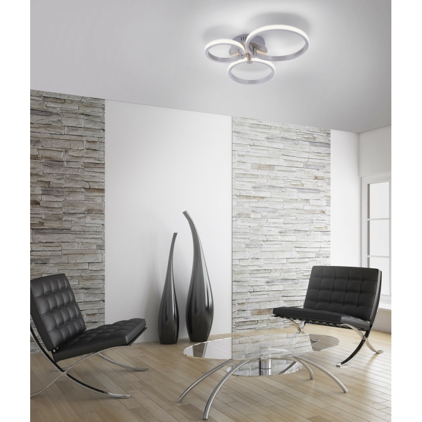 Leuchten Direkt - LED Прокрепен полилей JOHANNA 1xLED/4,5W/230V+1xLED/6W+1xLED/7,5