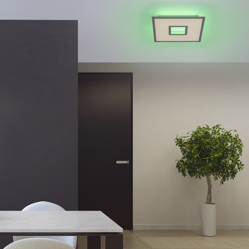 Leuchten Direkt 11645-16 - LED RGB Димируем плафон RECESS LED/22,5W/230V + LED/5W + дистанционно управление