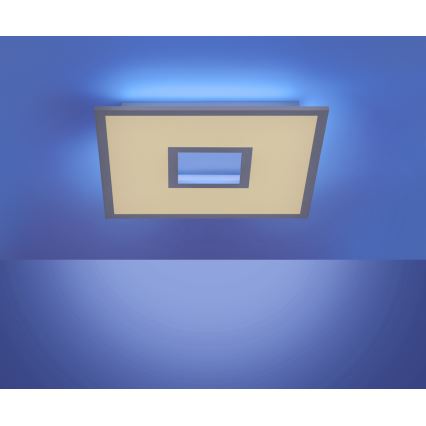 Leuchten Direkt 11645-16 - LED RGB Димируем плафон RECESS LED/22,5W/230V + LED/5W + дистанционно управление