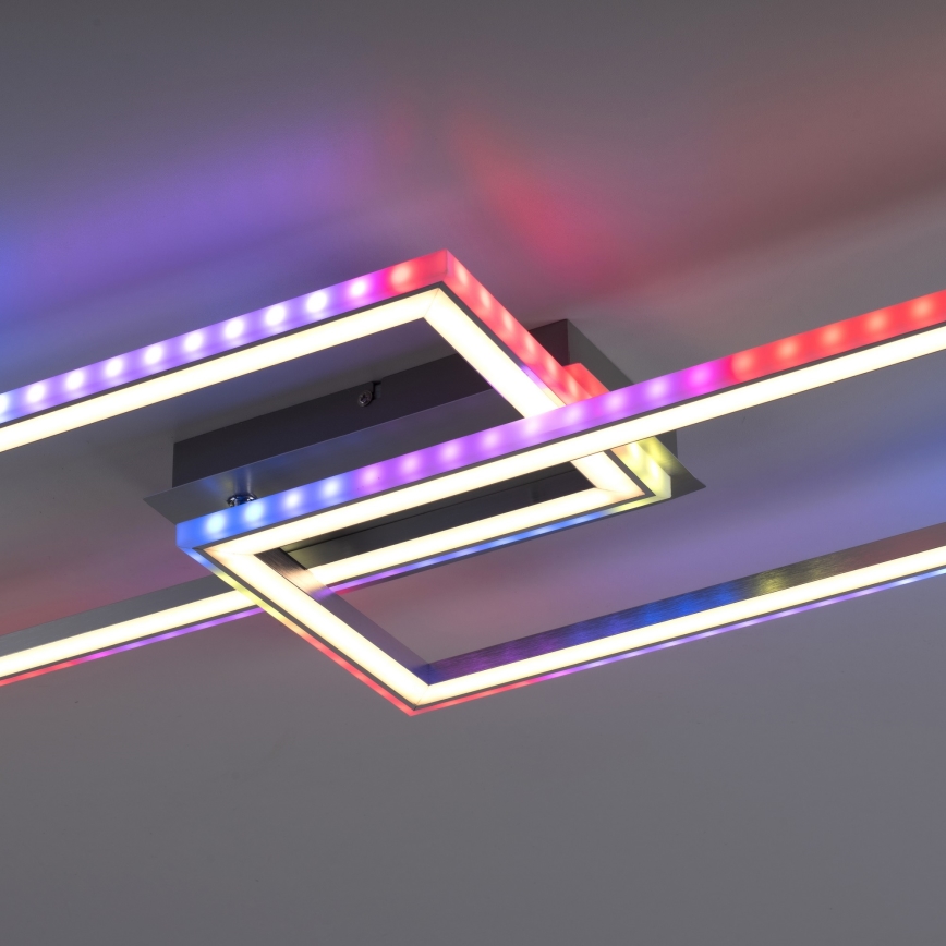 Leuchten Direkt 14635-55 - LED RGB Димируем плафон FELIX LED/34,5W/230V + дистанционно