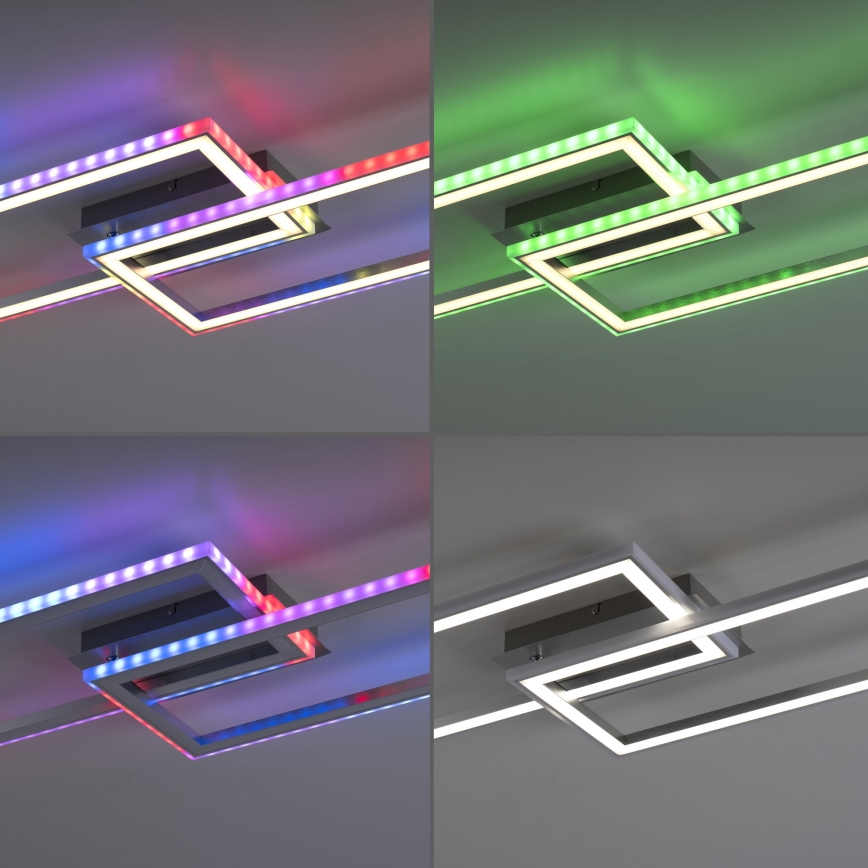 Leuchten Direkt 14635-55 - LED RGB Димируем плафон FELIX LED/34,5W/230V + дистанционно
