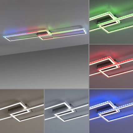 Leuchten Direkt 14635-55 - LED RGB Димируем плафон FELIX LED/34,5W/230V + дистанционно