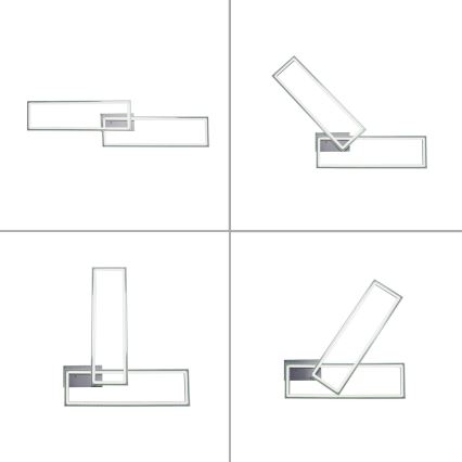 Leuchten Direkt 14635-55 - LED RGB Димируем плафон FELIX LED/34,5W/230V + дистанционно