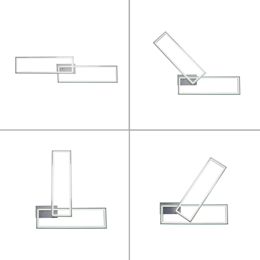 Leuchten Direkt 14635-55 - LED RGB Димируем плафон FELIX LED/34,5W/230V + дистанционно