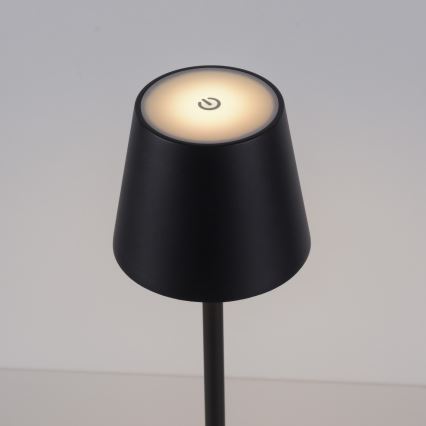 Leuchten Direkt 19250-18 - LED Екстериорна димируема акумулаторна настолна лампа EURIA LED/3W/5V 2600 mAh IP54 черен