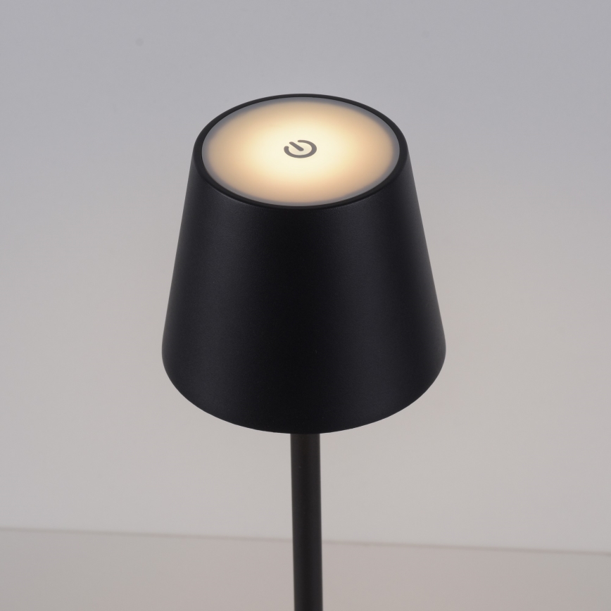 Leuchten Direkt 19250-18 - LED Екстериорна димируема акумулаторна настолна лампа EURIA LED/3W/5V 2600 mAh IP54 черен