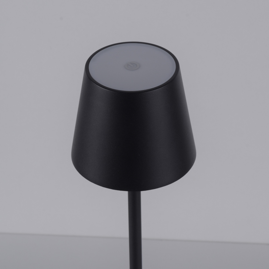 Leuchten Direkt 19250-18 - LED Екстериорна димируема акумулаторна настолна лампа EURIA LED/3W/5V 2600 mAh IP54 черен