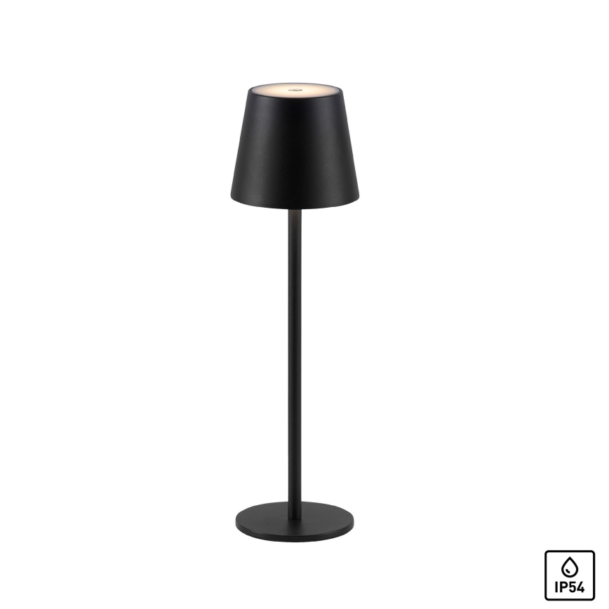 Leuchten Direkt 19250-18 - LED Екстериорна димируема акумулаторна настолна лампа EURIA LED/3W/5V 2600 mAh IP54 черен
