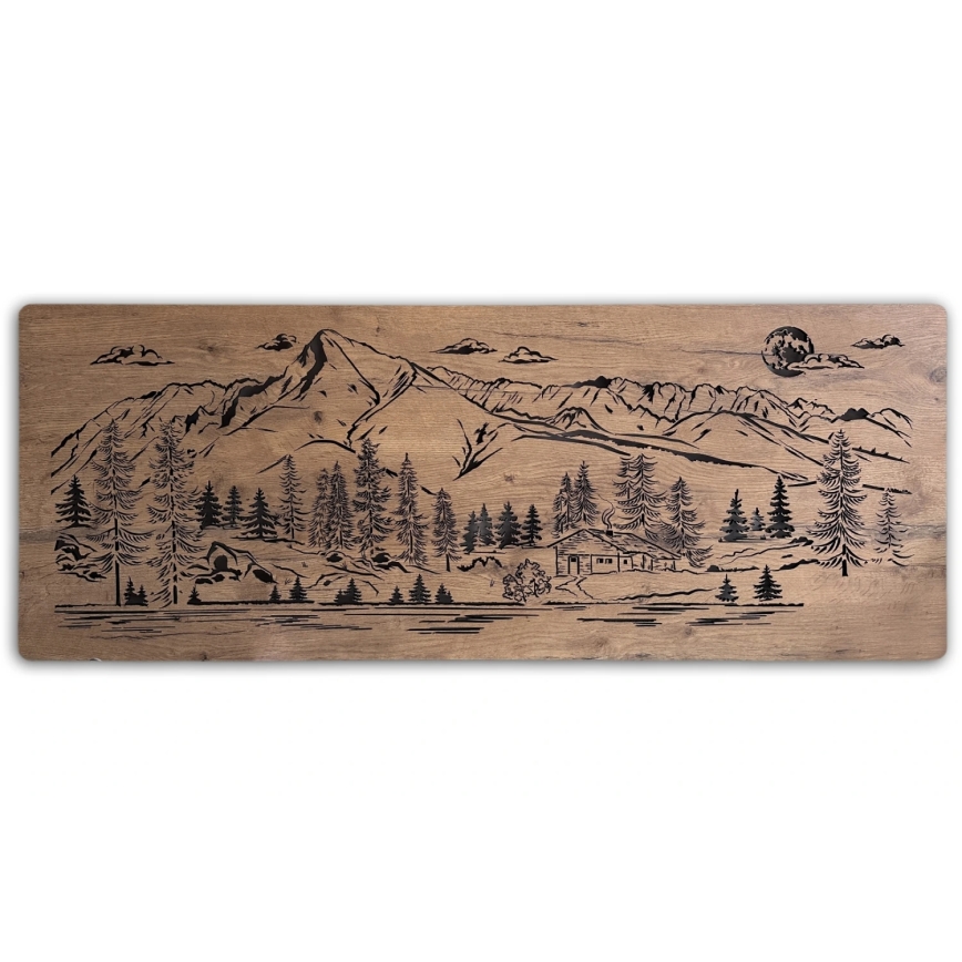 Li-Go 23524/DUB2 - димируема LED стенна декорация LED/24W/230V 130x50 cm дъб/Планинска хижа