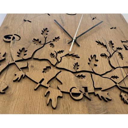 Li-Go 5499/DUB2 - Стенен часовник 40x40 см, 1xAA, дъб