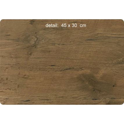 Li-Go 5652/DUB2 - LED часовник с регулируема яркост LED/10W/5V 20000 mAh 42x42 cm дъб/дъб в кръг + дистанционно управление