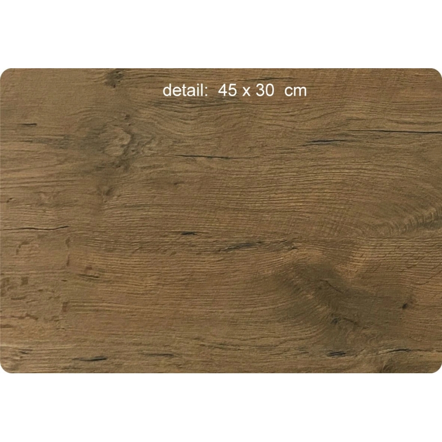 Li-Go 5652/DUB2 - LED часовник с регулируема яркост LED/10W/5V 20000 mAh 42x42 cm дъб/дъб в кръг + дистанционно управление