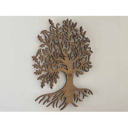 Li-Go 5729/DUB2 - LED стенна декорация със сензор за движение LED/10W/5V 90x110 cm дъб