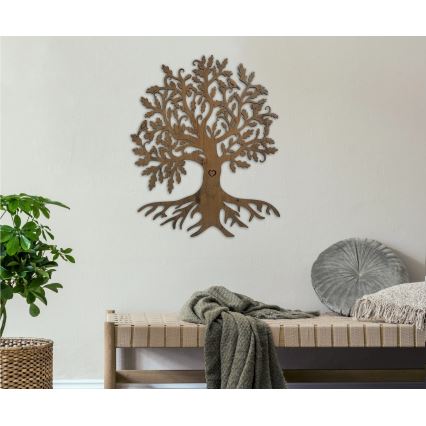 Li-Go 5732/DUB/S2 - димируема LED стенна декорация LED/10W/5V 20000 mAh 68x80 cm дъб