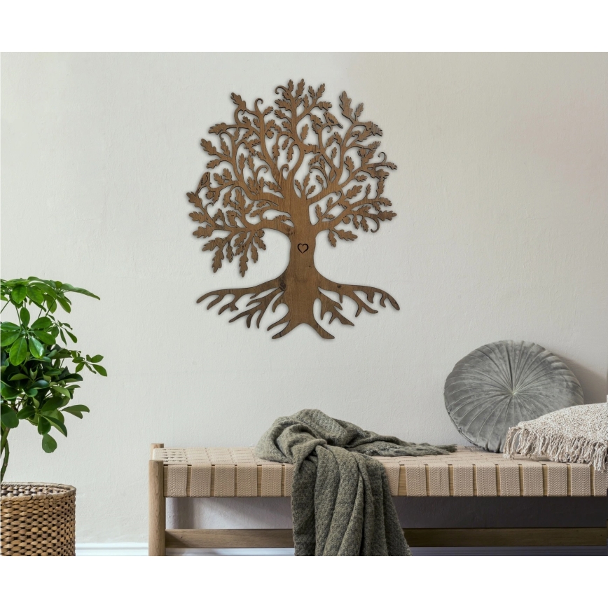 Li-Go 5732/DUB/S2 - димируема LED стенна декорация LED/10W/5V 20000 mAh 68x80 cm дъб