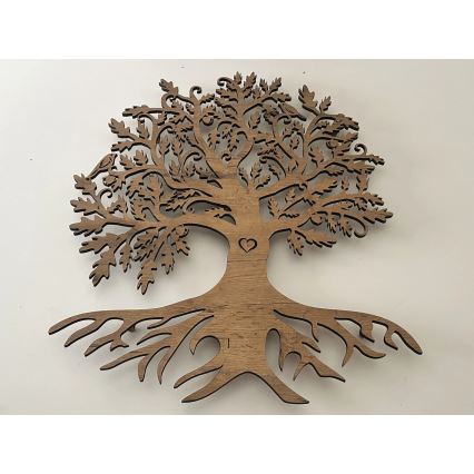 Li-Go 5732/DUB/S2 - димируема LED стенна декорация LED/10W/5V 20000 mAh 68x80 cm дъб