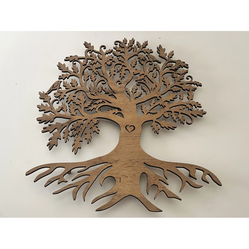 Li-Go 5732/DUB/S2 - димируема LED стенна декорация LED/10W/5V 20000 mAh 68x80 cm дъб