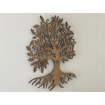 Li-Go 5732/DUB/S2 - димируема LED стенна декорация LED/10W/5V 20000 mAh 68x80 cm дъб