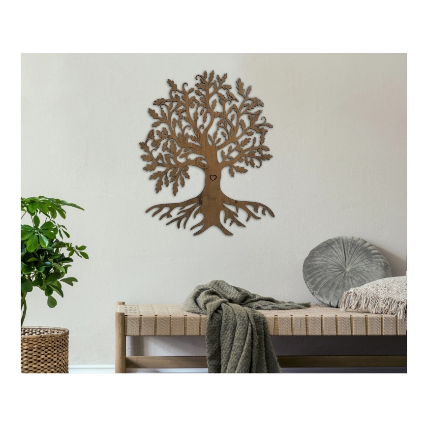 Li-Go 5739/DUB2 - димируема LED стенна декорация LED/10W/230V 68x80 cm дъб