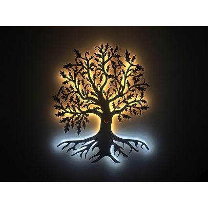 Li-Go 5742/DUB2 - Димируема LED стенна декорация LED/10W/230V 90x110 см дъб