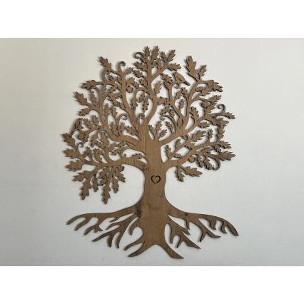 Li-Go 5742/DUB2 - Димируема LED стенна декорация LED/10W/230V 90x110 см дъб