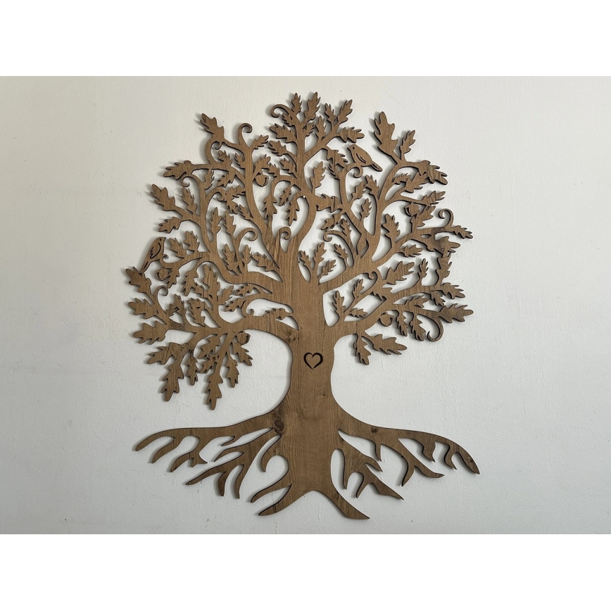 Li-Go 5742/DUB2 - Димируема LED стенна декорация LED/10W/230V 90x110 см дъб