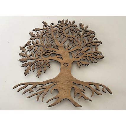 Li-Go 5742/DUB2 - Димируема LED стенна декорация LED/10W/230V 90x110 см дъб