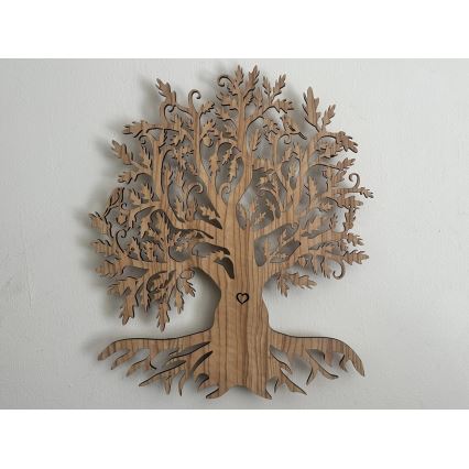 Li-Go 5747/DUB2 - Димируема LED стенна декорация LED/10W/230V 45x55 cm дъб