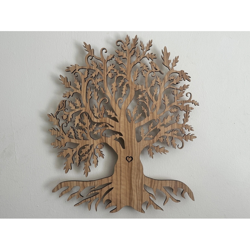 Li-Go 5747/DUB2 - Димируема LED стенна декорация LED/10W/230V 45x55 cm дъб