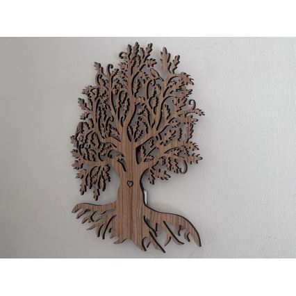 Li-Go 5747/DUB2 - Димируема LED стенна декорация LED/10W/230V 45x55 cm дъб