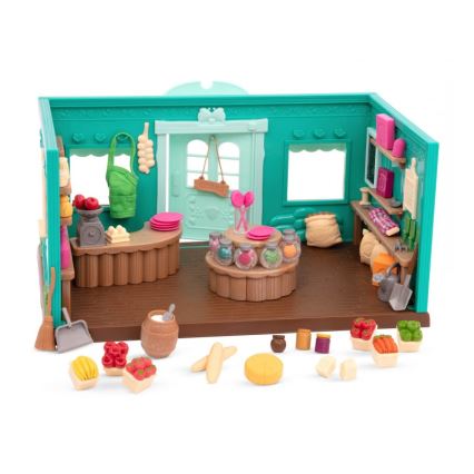 Li'l Woodzeez - Комплект играчки магазин за хранителни стоки