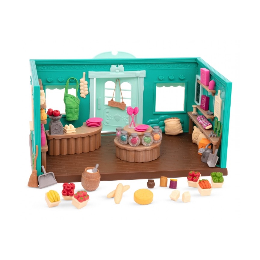 Li'l Woodzeez - Комплект играчки магазин за хранителни стоки