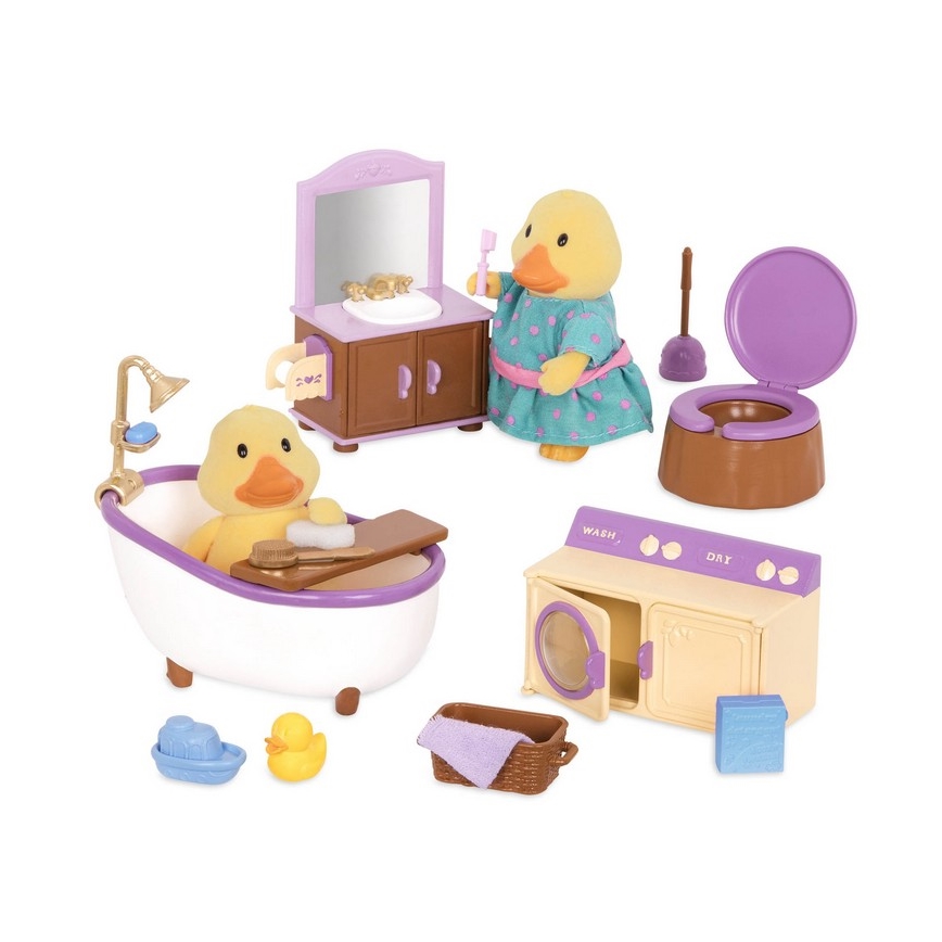 Li'l Woodzeez - Комплект играчки мебели за баня