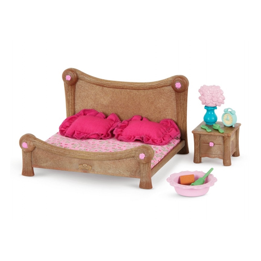 Li'l Woodzeez - Комплект играчки мебели за спалня и трапезария