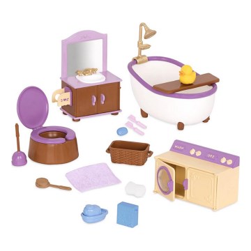 Li'l Woodzeez - Комплект играчки мебели за баня