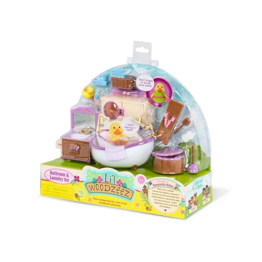 Li'l Woodzeez - Комплект играчки мебели за баня