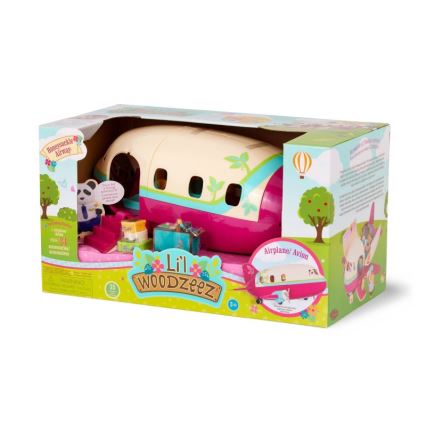 Li'l Woodzeez - Комплект за игра самолет с аксесоари