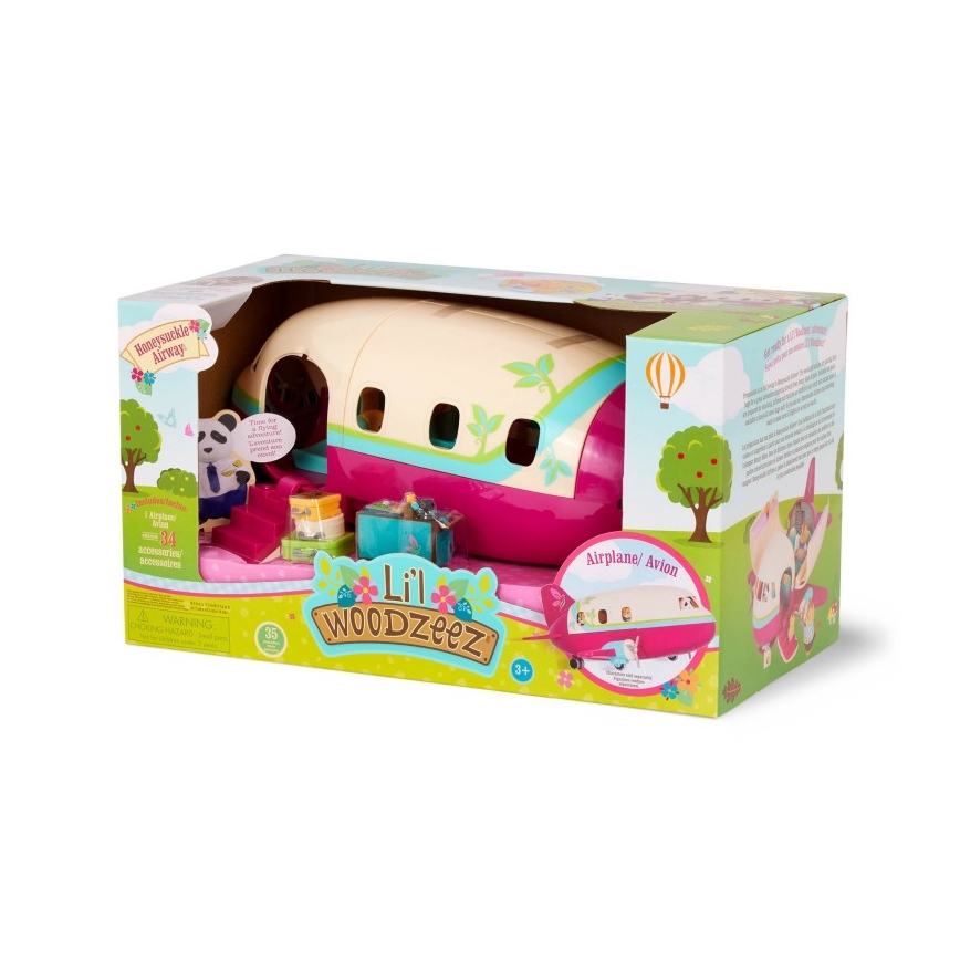 Li'l Woodzeez - Комплект за игра самолет с аксесоари