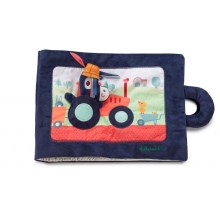 Lilliputiens - Детска текстилна книга магаре във ферма