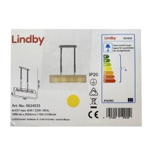 Lindby - Димируем пендел MARIAT 4xE27/60W/230V