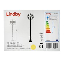 Lindby - Екстериорна лампа 3xE27/100W/230V IP44