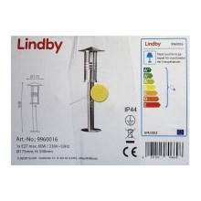 Lindby - Екстериорна лампа ERINA 1xE27/60W/230V IP44