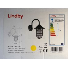 Lindby - Екстериорна лампа NAILA 1xE27/60W/230V IP44